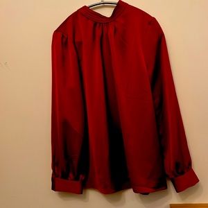 Ferrari Red satin shirt